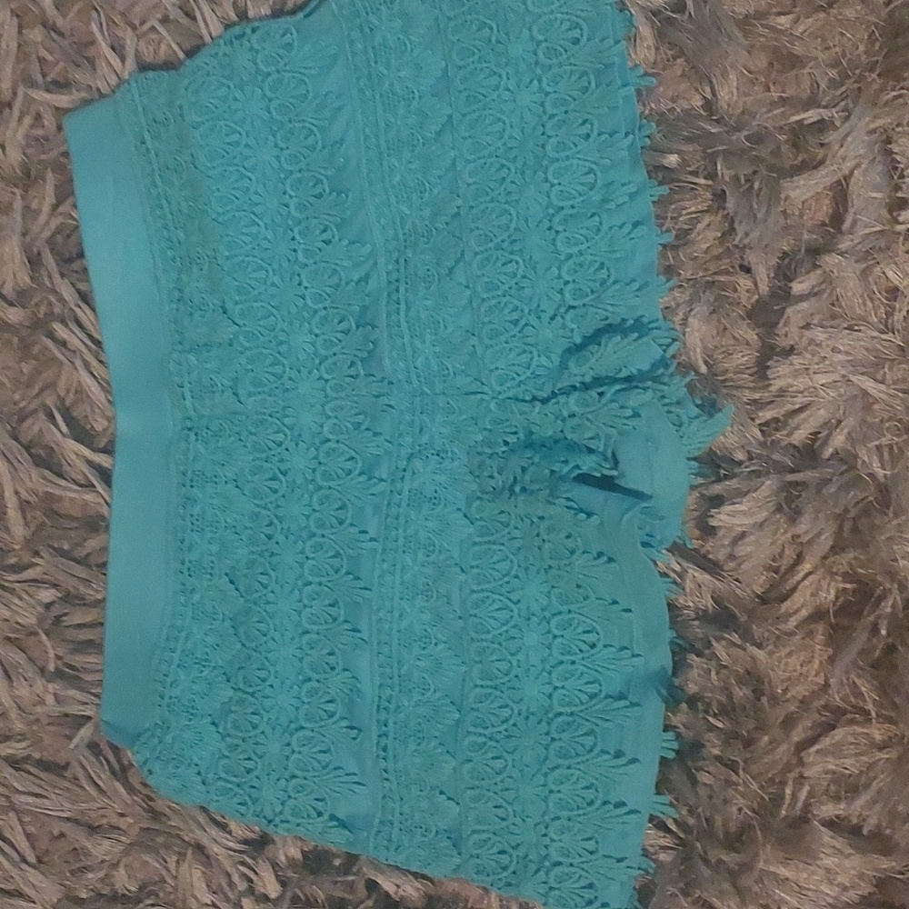 Turquoise shorts